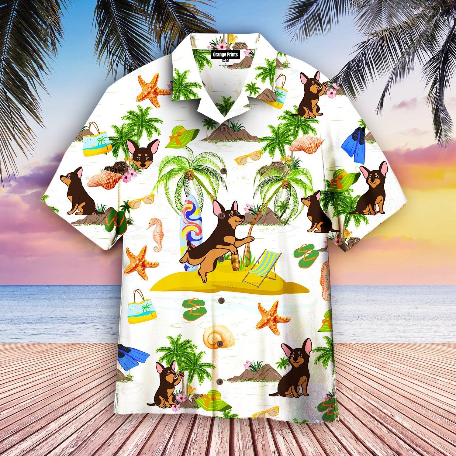 Miniature Pinscher Dog Tropical Hawaii Shirt For Men Women Ha5203