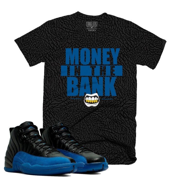 Trill Money In The Bank Retro Jordan 12 Game Royal Colorblock Shirt