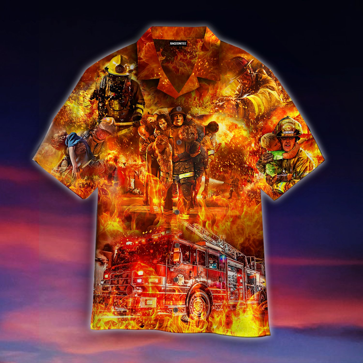 Firefighter Hawaii Shirt For Men Women Adult Ha23238