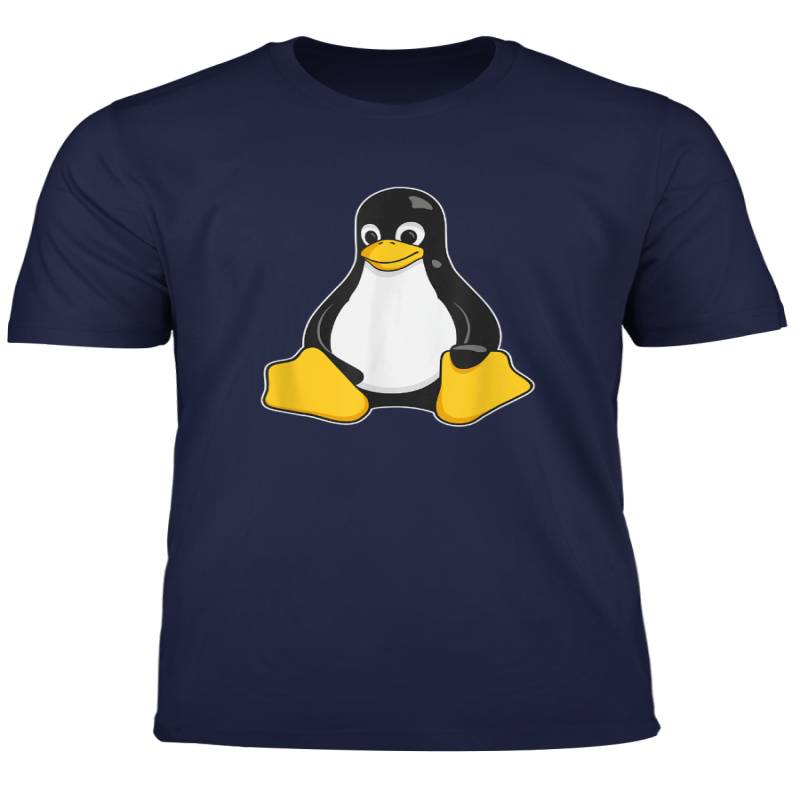 Linux Mascot Tux The Penguin Enhanced Black Gift Men Women T Shirt