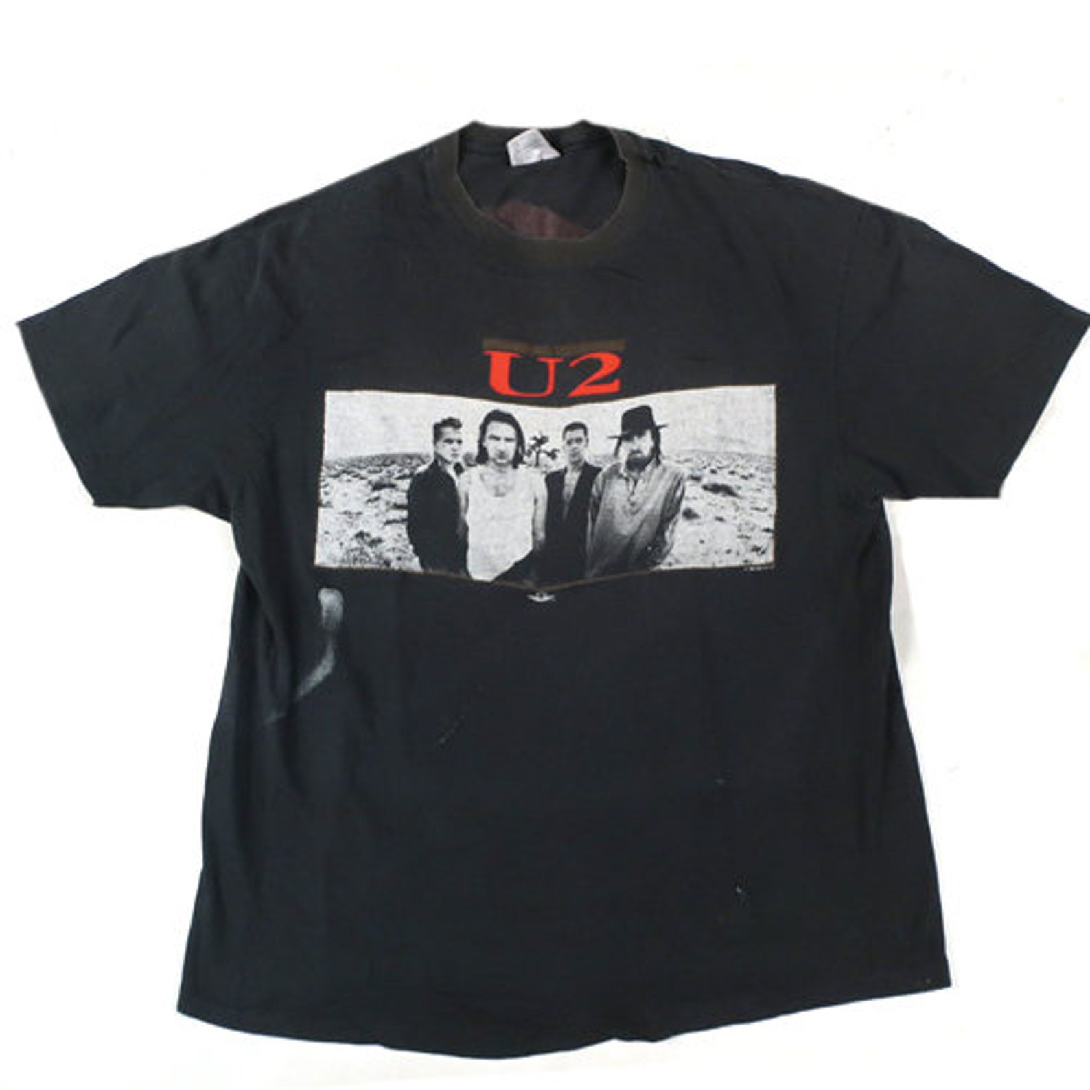 Vintage U2 The Joshua Tree Tour 1987 T Shirt Rock Band Bono