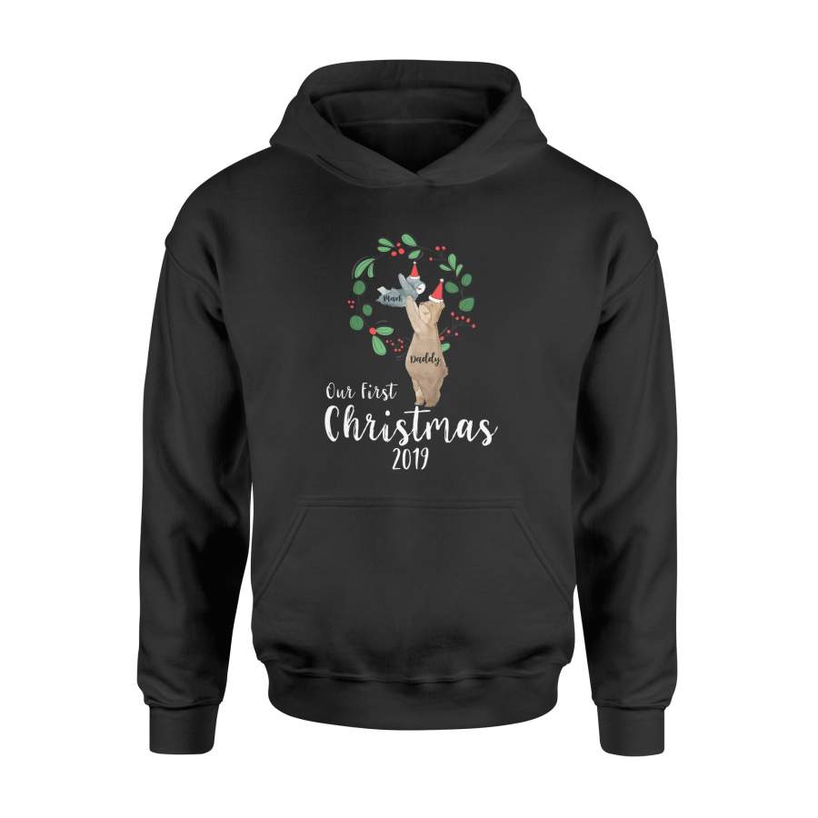 Personalize Custom Hoodie Christmas gift ideas Our first Christmas 2019-3 – Standard Hoodie