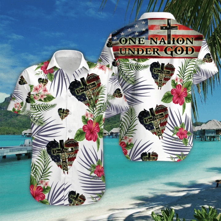 One Nation Under God Hawaii Shirt Unisex Adult Ha76507