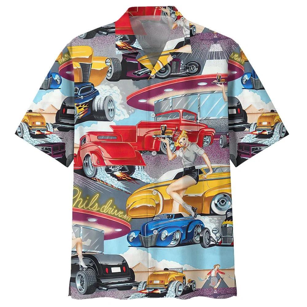 Hot Rod Hawaii Shirt Ha5404