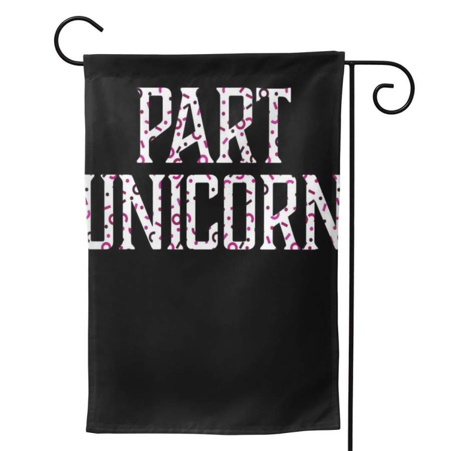 2 Pcs Garden Flag Part Unicorn Horizontal Poster 12.5″x18″ -Mothers Day, Birthday Gifts for Mom, Dad, Wife, Husband, Daughters, Grandma, Friends