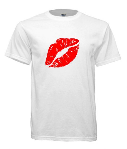 Red Lips Graphic cool T Shirt