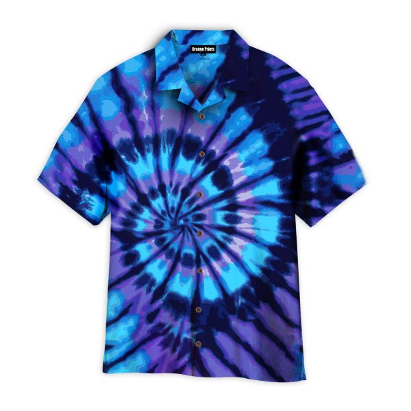 Blue Tie Dye Style Hawaii Shirt For Men Women Ha41915