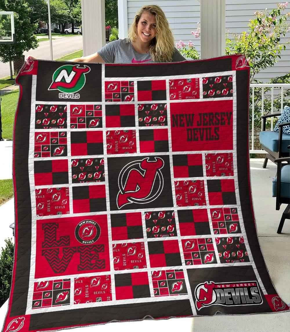 New Jersey Devils V2 Blanket Th0107 Quilt