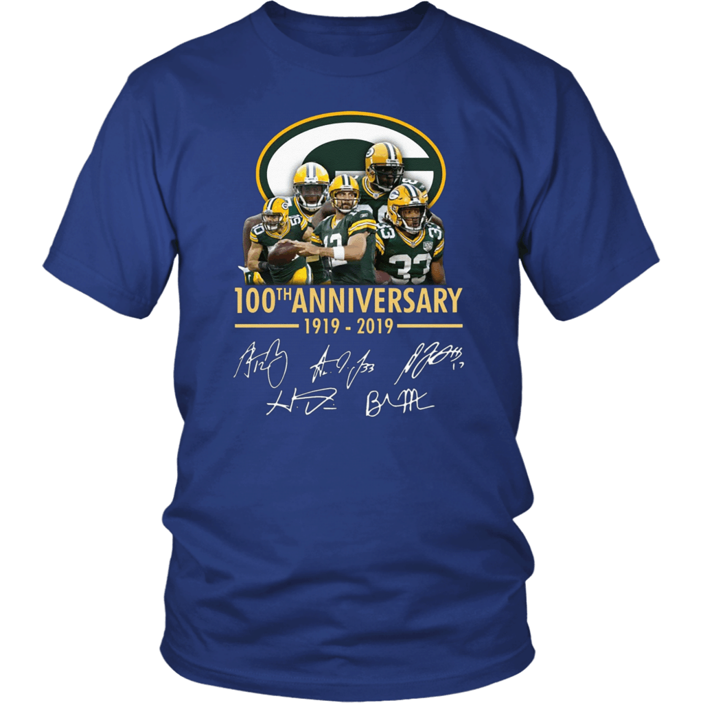 Green Bay Packers 100Th Anniversary T Shirt