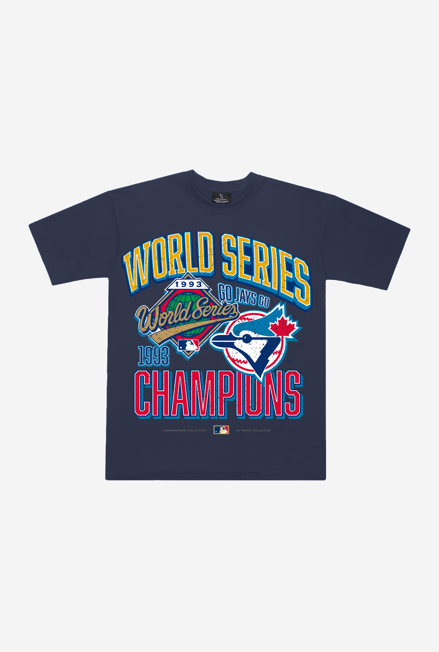 Toronto Blue Jays 1993 World Series Cooperstown Collection Premium T-Shirt – Navy