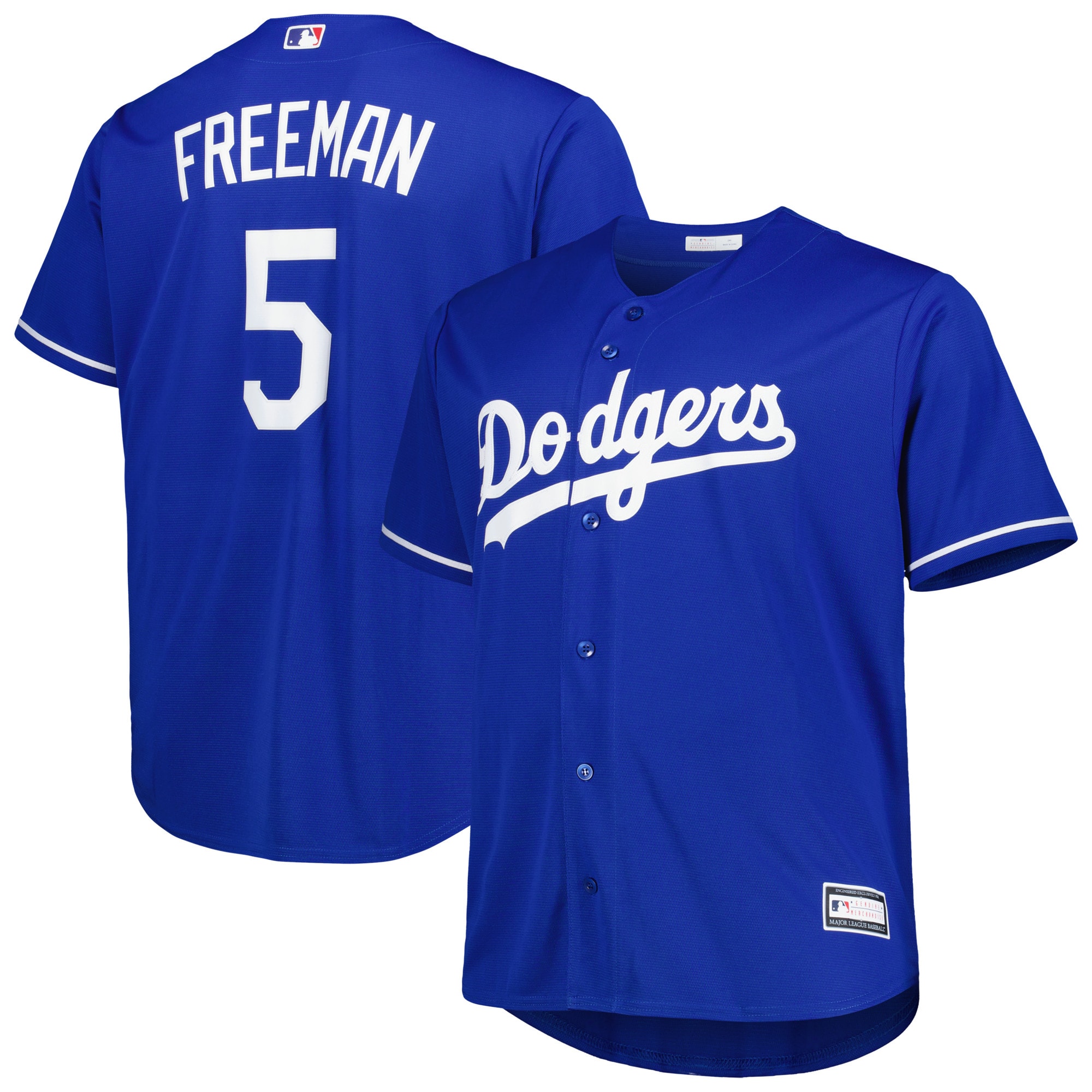 Freddie Freeman Los Angeles Dodgers Big & Tall Replica Player Jersey – Royal