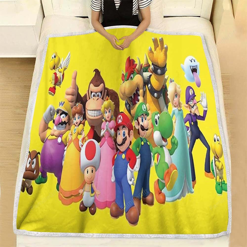 Super Mario Bros. Movie Delayed To 0 Fleece Blanket –  Soft Blanket, Warm Blanket