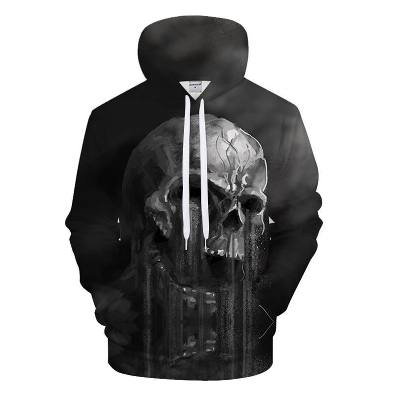 Flowing Skull Hoodie