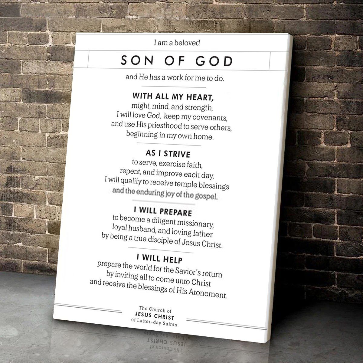 Son Of God Canvas Gifts For Christian Christmas Gift Ideas