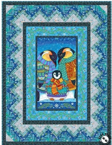 Arctic Wonderland Penguin Cla11110234Q Quilt Blanket