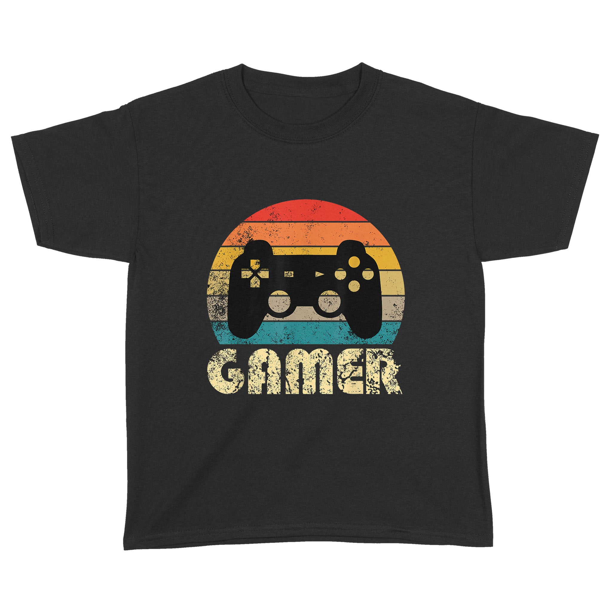 Vintage Retro Gamer Video Game Player Gift – Standard Youth T-shirt