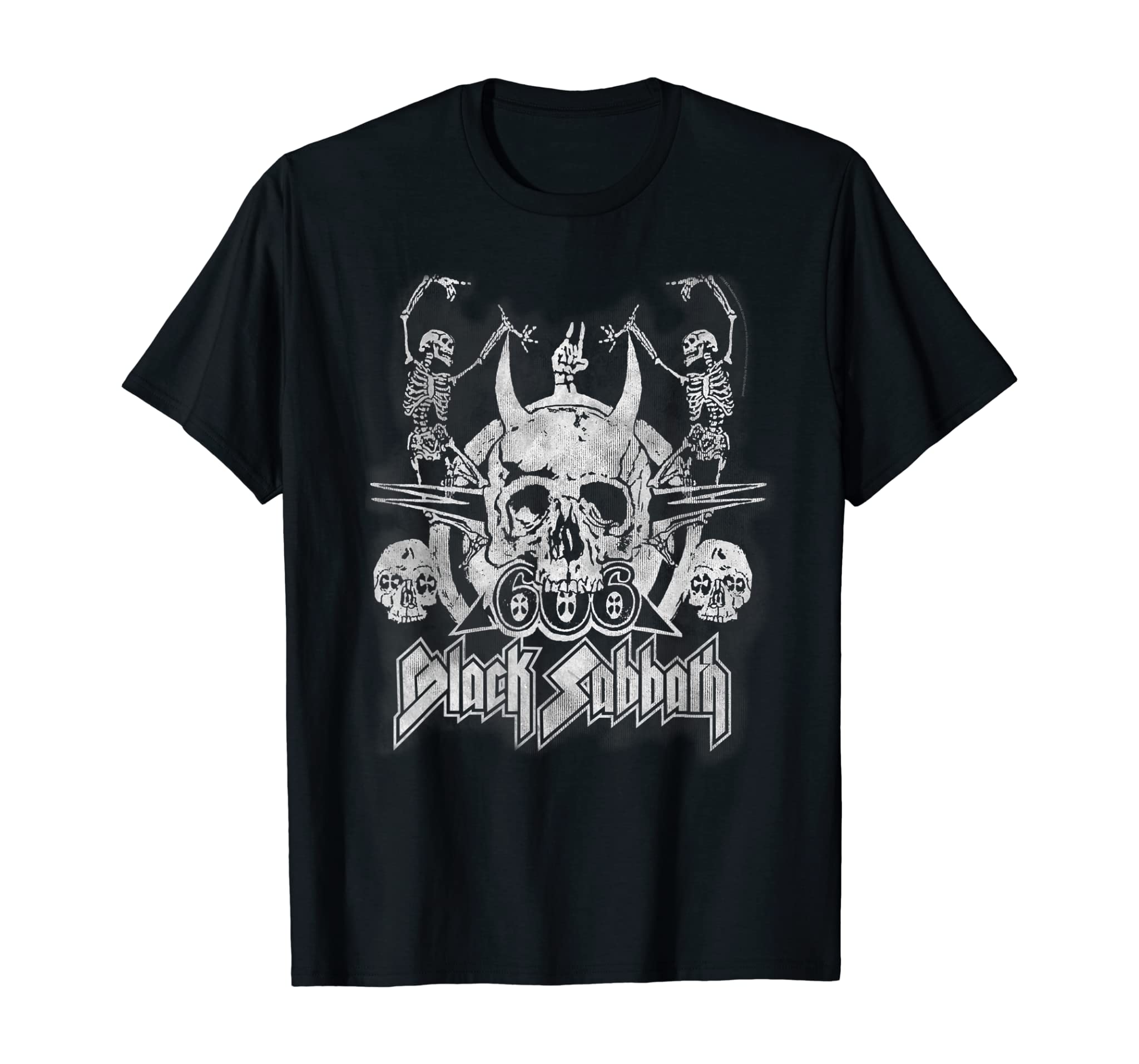 Black Sabbath Official Vintage Dancing Skeletons T-Shirt T-Shirt