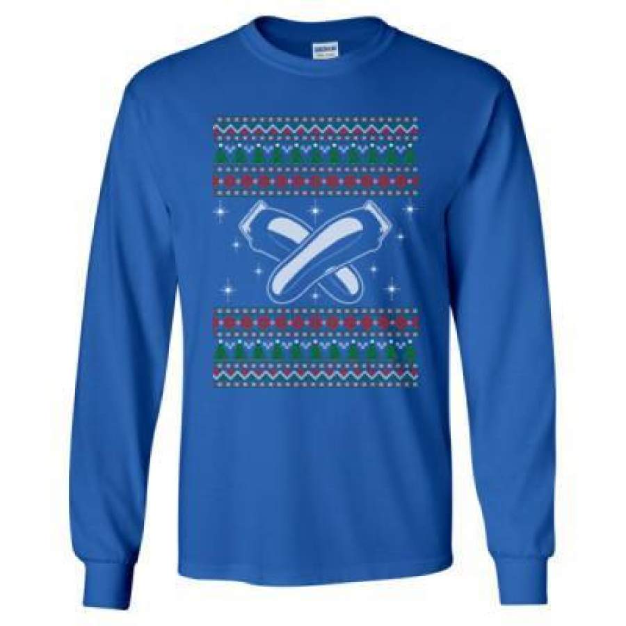 AGR Barber Ugly Christmas Sweater Xmas – Long Sleeve T-Shirt