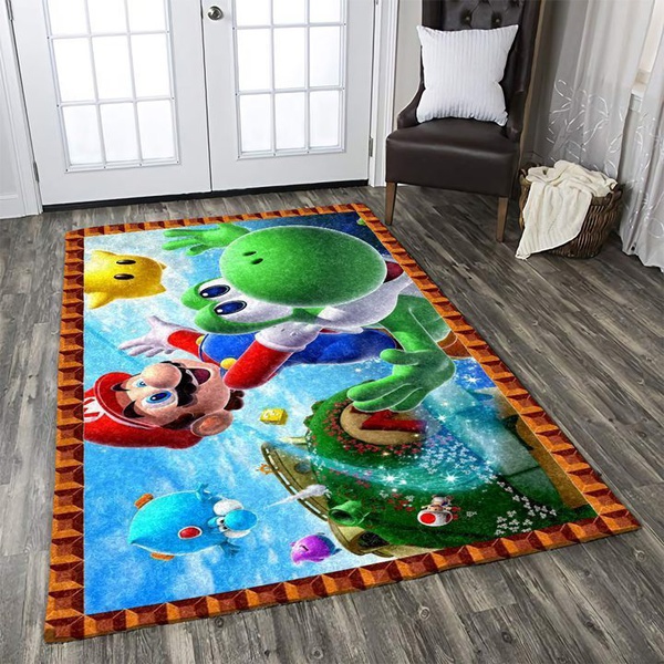 The 20 Rug Mario Gaming Area Rugs Living Room Carpet FN031225 Christmas Gift Floor Decor