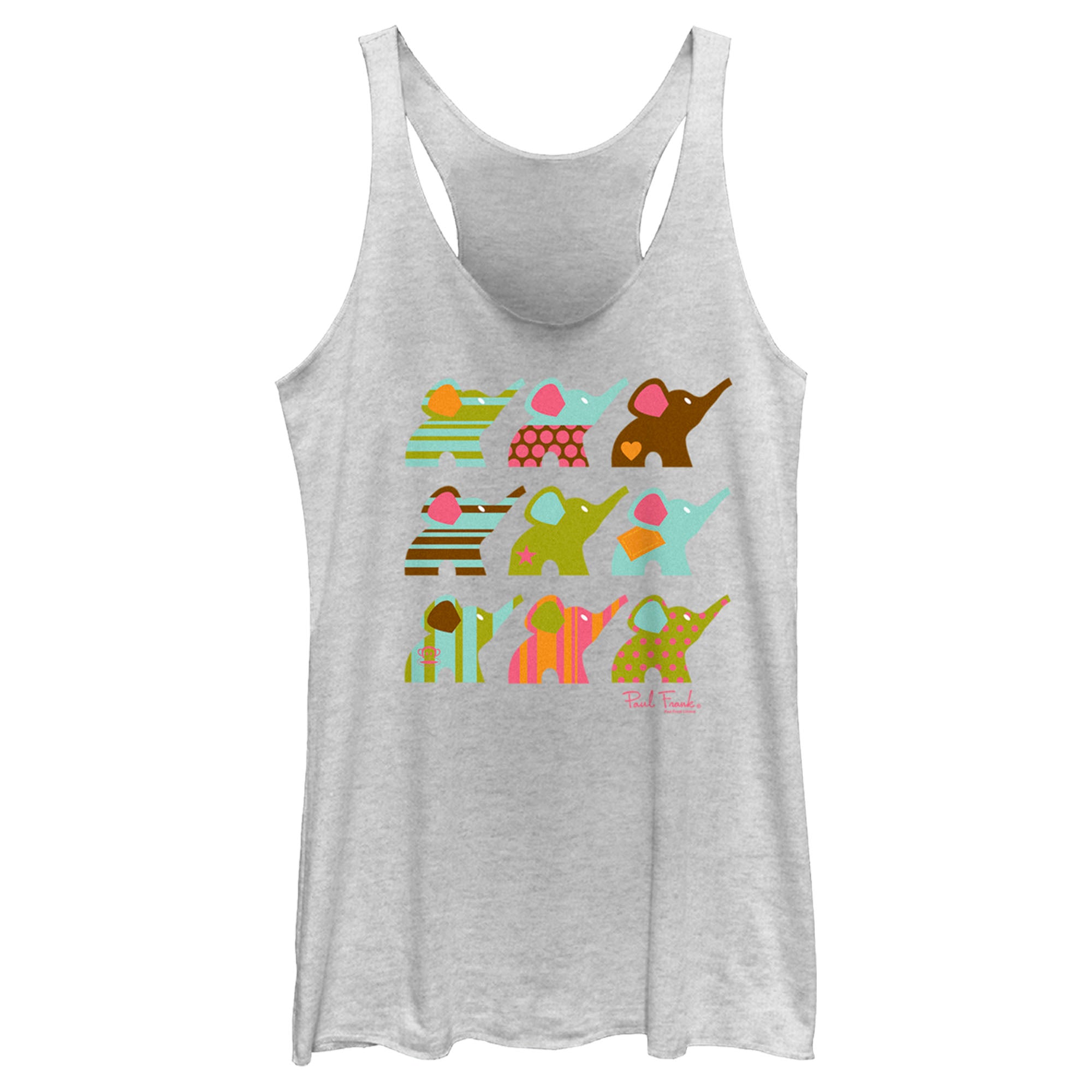 Women’S Paul Frank Ellie Line Up Racerback Tank Top