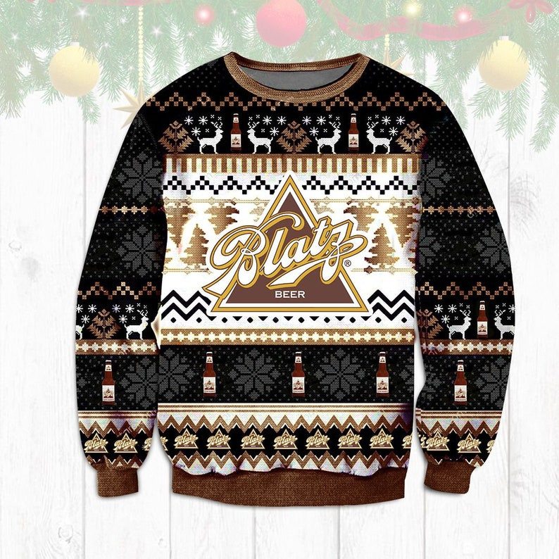 Valentin Blatz Beer Ugly Christmas Sweater 2021