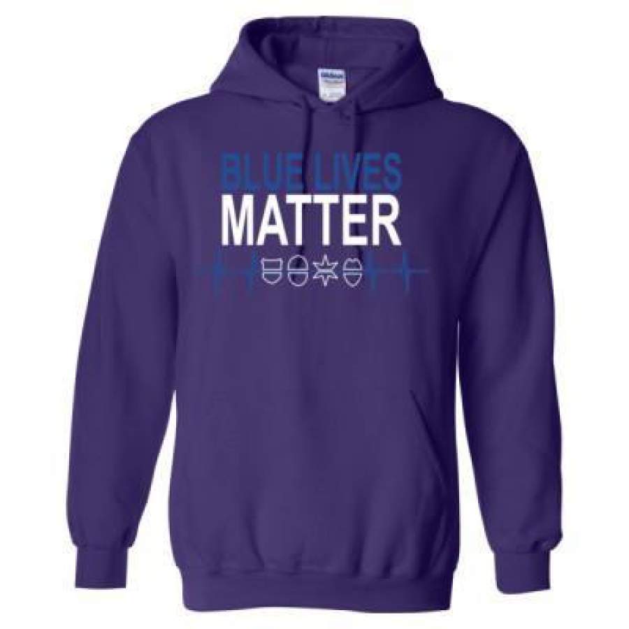 AGR Blue Lives Matter – Heavy Blend™ Hooded Sweatshirt