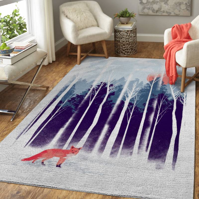 Winter Mood – Animals Area Rug Carpet