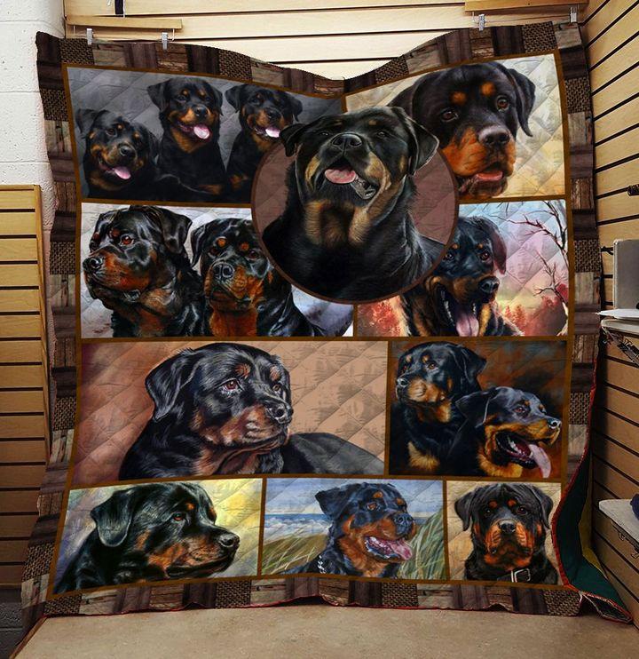 Black Rottweiler Blanket Gift For Rottweiler Dog Lover Birthday Gift Home Decor Bedding Couch Sofa Soft And Comfy Cozy