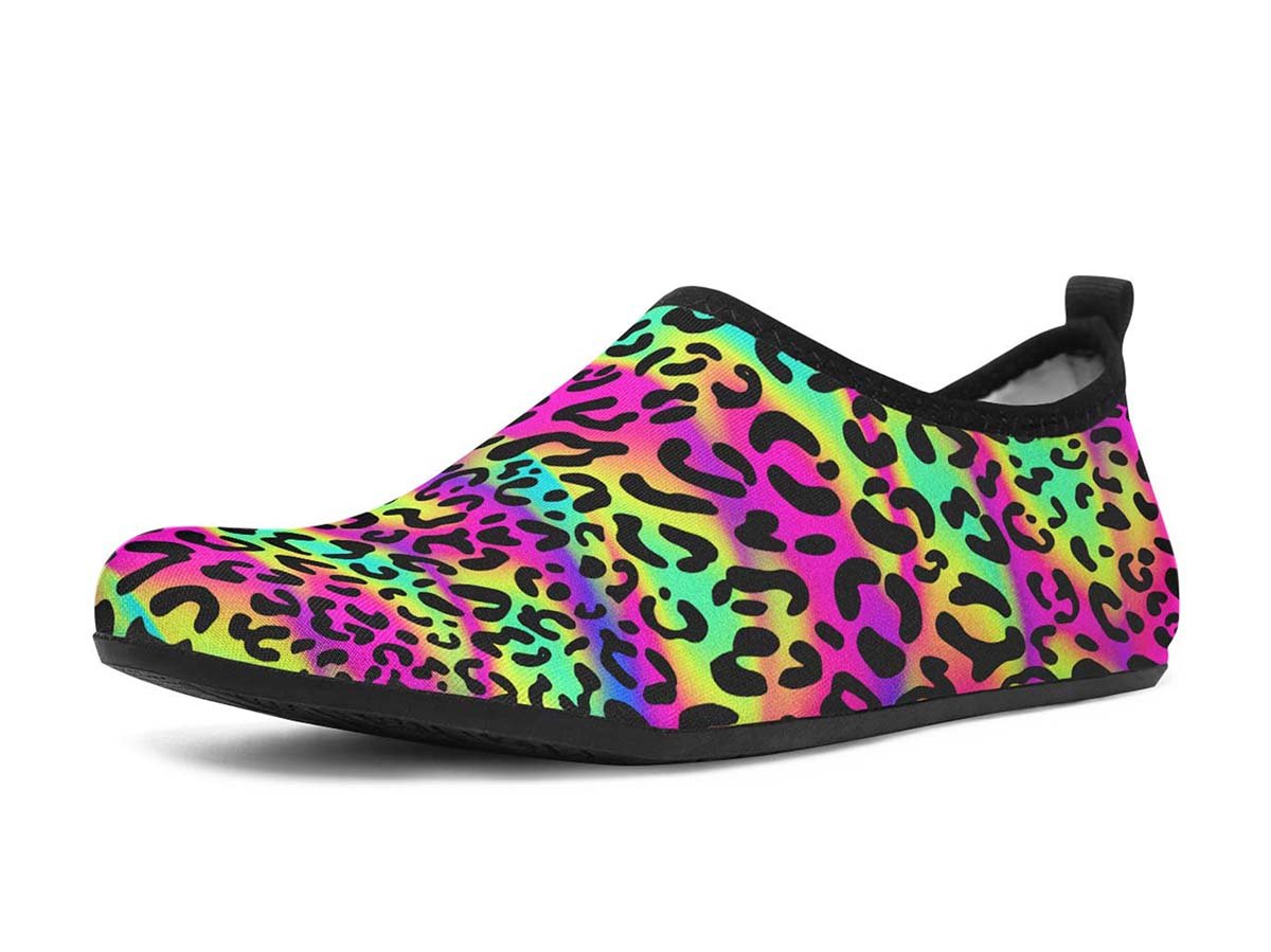 Animal Pattern Neon, Water Shoes, Beach Shoes, Swim Shoes, Men’S Shoes, Woman’S Shoes, Custom Printed, Abstractprint