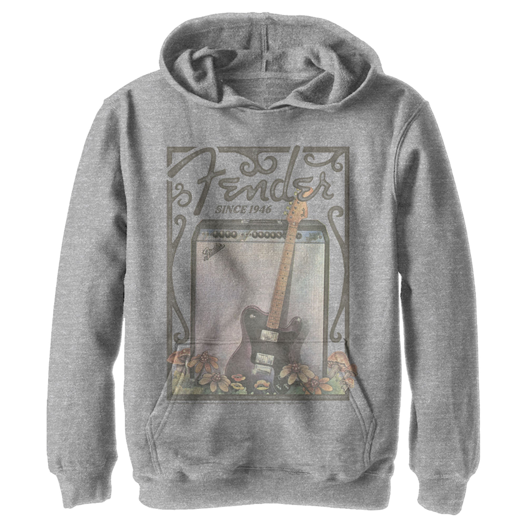 Boy’S Fender Since 1946 Retro Poster Pull Over Hoodie