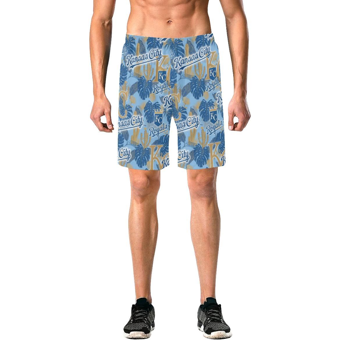 Kansas City Royals Men’s All Over Print Elastic Beach Shorts