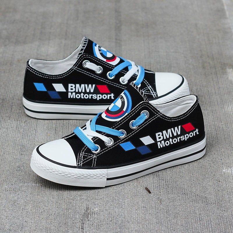 Love BMW Black Low Top Shoes, BMW Low Top, Custom Shoes, Birthday Gift, Car Lovers Shoes, Gift for Car Drivers Fathers Day