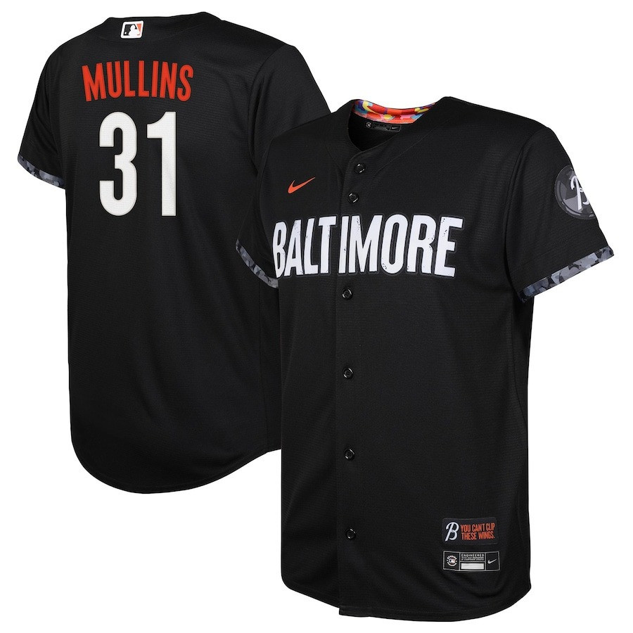 Cedric Mullins 31 Baltimore Orioles Youth 2023 City Connect Jersey – Black