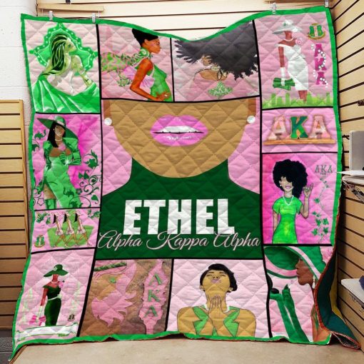 Alpha Kappa Alpha Ethel Quilt All Over Printed