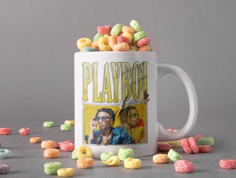 White Mug Playboi Carti Rapper Mug Jordan Terrell Carter Mug Rap Hip Hop Mug Retro Vintage Mug Premium Sublime Ceramic Coffee Mug H99