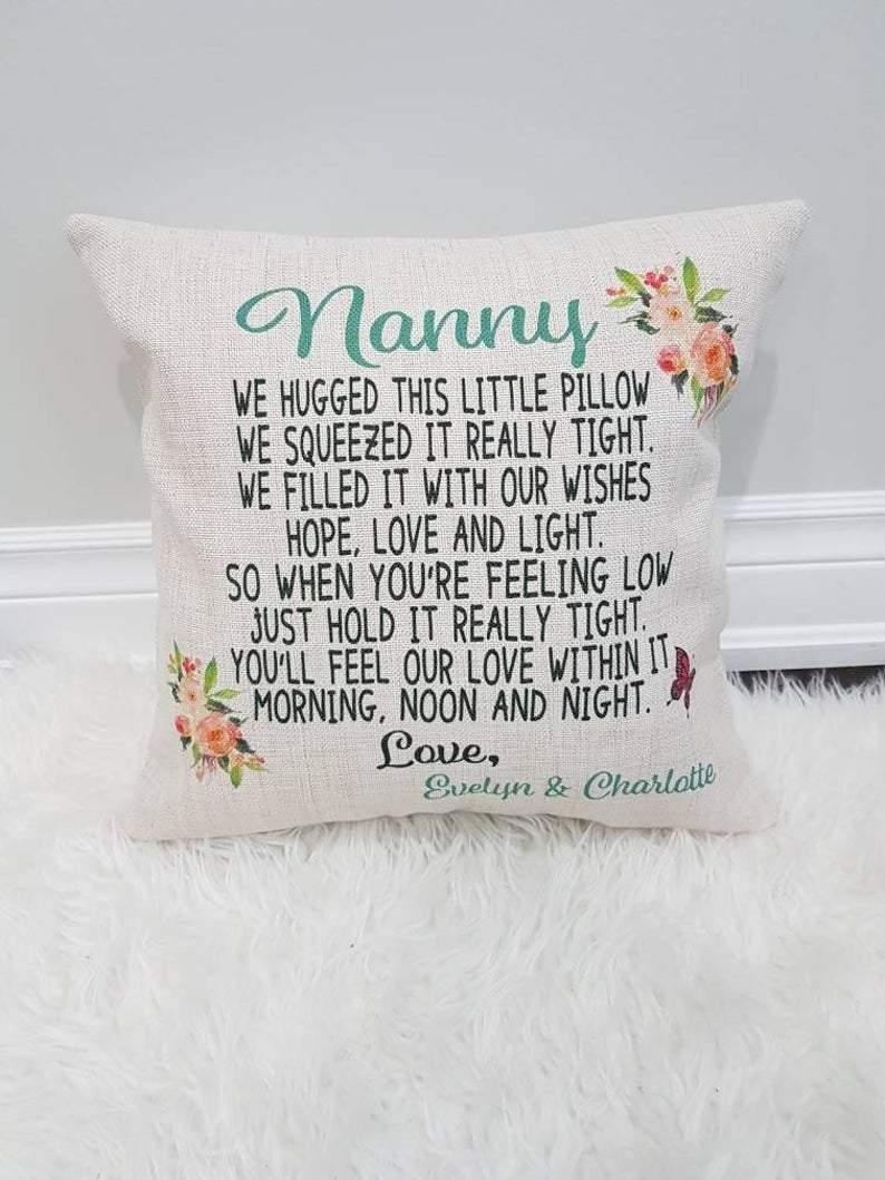 [Personalized Name] Nonna, Grandma, Grandparent Pillow – Gift For Mom, Best Idea Home Decor – Pillowcase