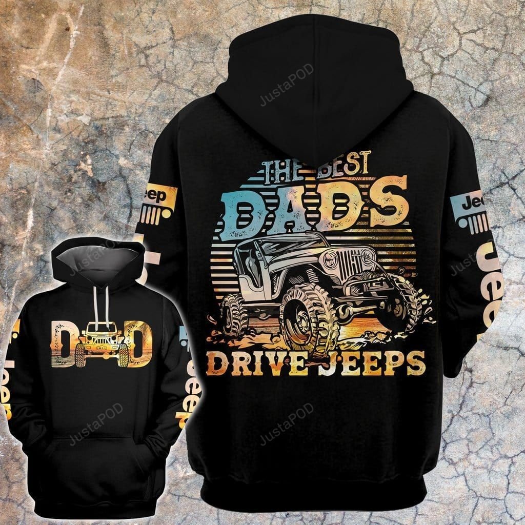 Best Dad Drives Jeep Hoodie 3D