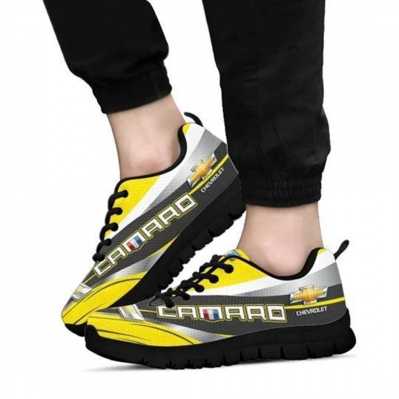 3D Printed Chevrolet Camaro NTA Sneakers For Men & Women Ver 10 (Yellow)