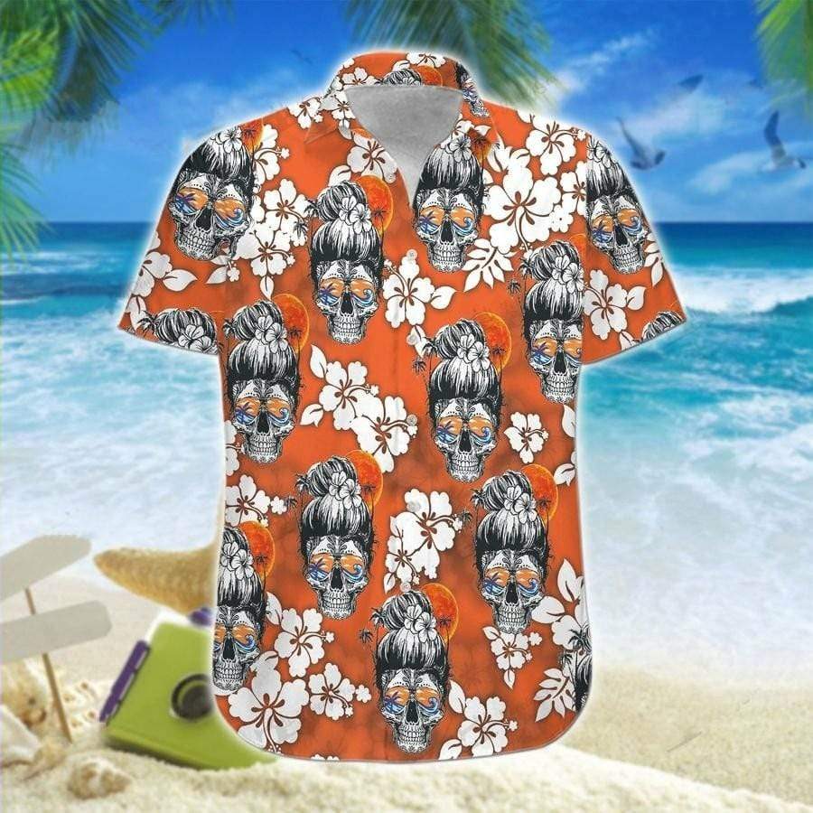 Hawaii Aloha Shirt Made In Beach Soul Skull Ha87848