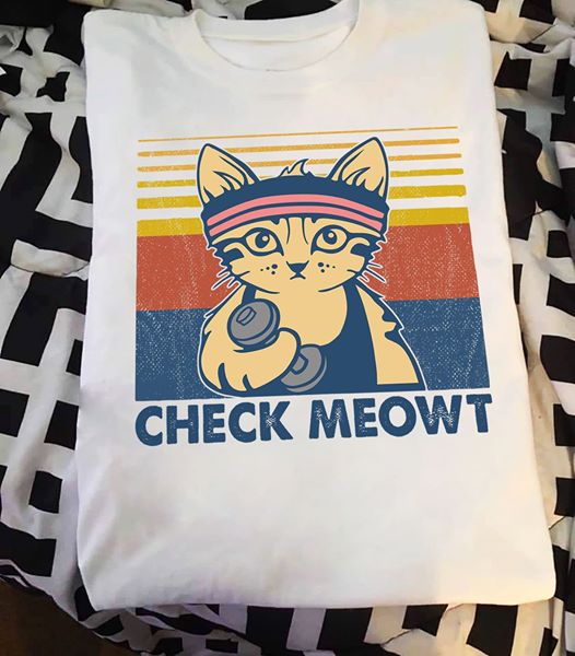 Check Meowt Gymnastics Cat Lover Cotton T Shirt