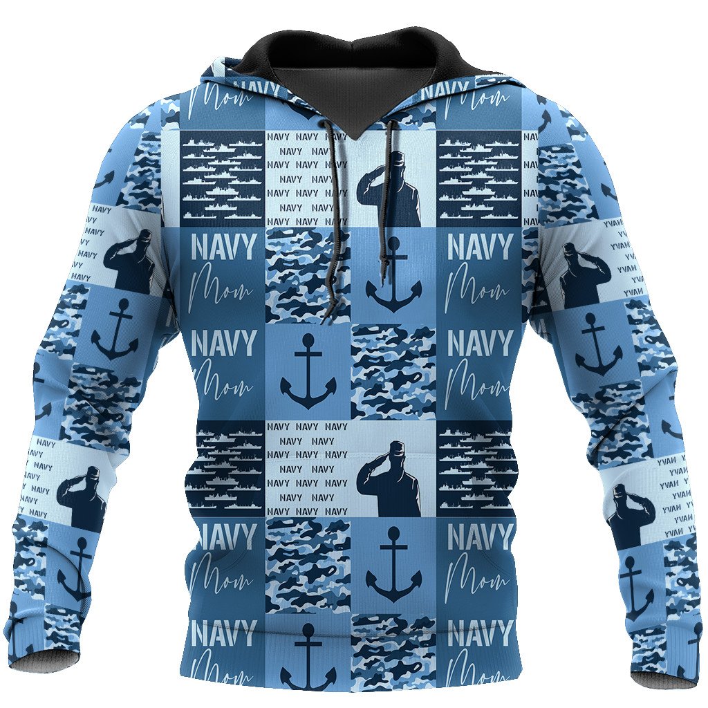 BeKingArt 3D Veteran Navy Mom