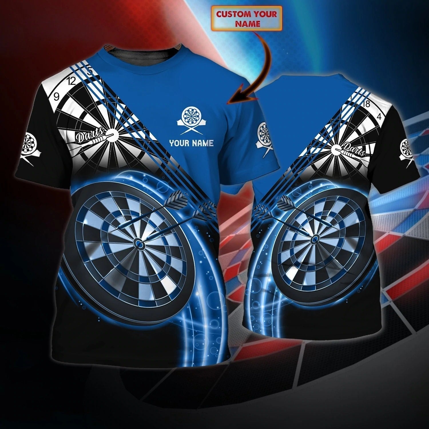 Personalized 3D All Over Printed Dart Shirt For Adult, Gift For A Dart Player, Dart On Shirt, Tshirt For Dart Player