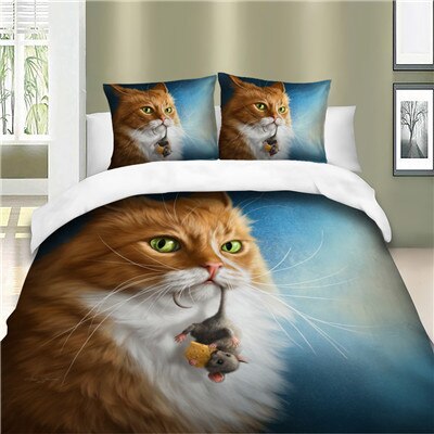 3D Puppy Bull Dogs Bedding Set King Queen Double Full Twin Single Size Bed Linen Set Duvet Covers