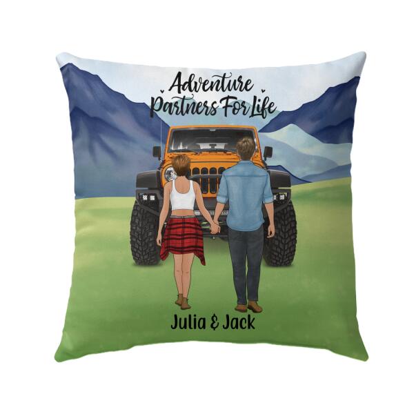 Personalized Pillow, Couple Holding Hands, Relationship Goals, Gift For Car Lovers