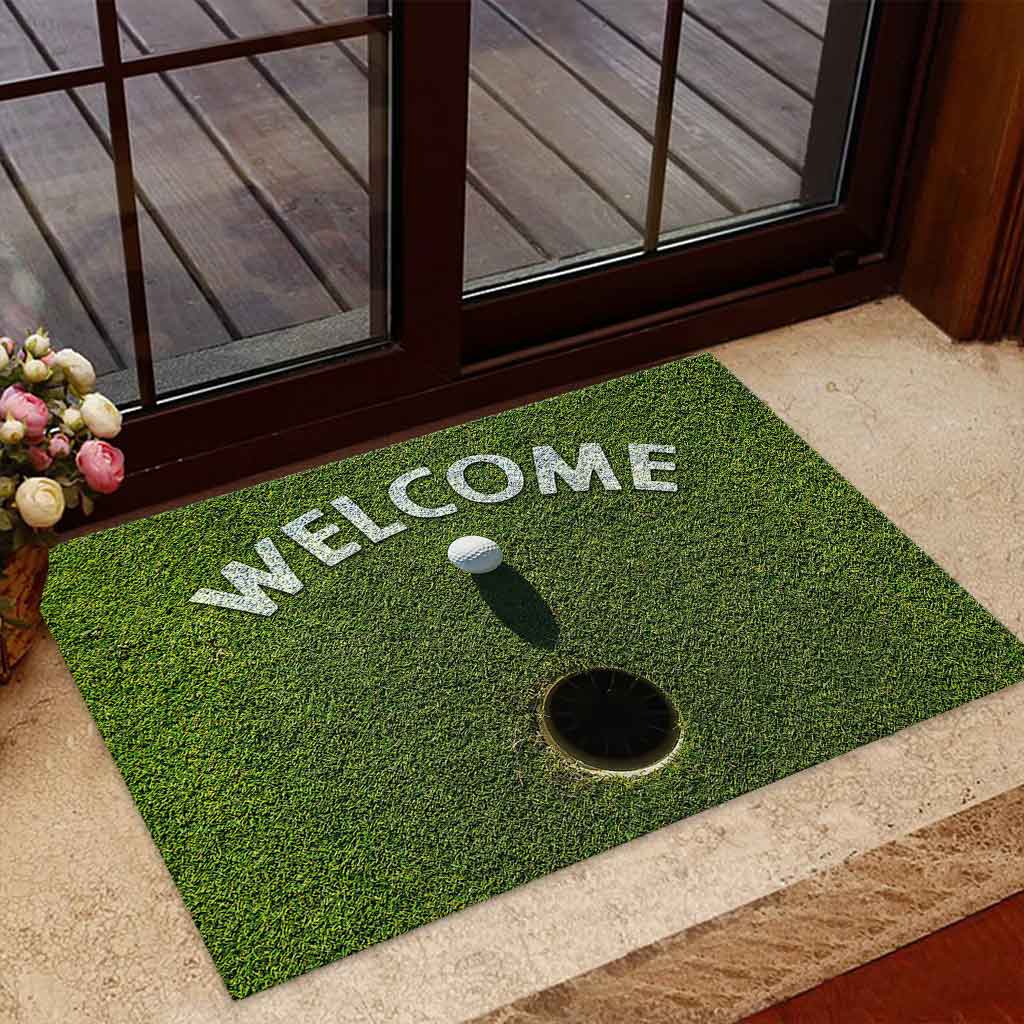 Welcome – Golf 3D Easy Clean Welcome Doormat | Felt And Rubber | Do3195