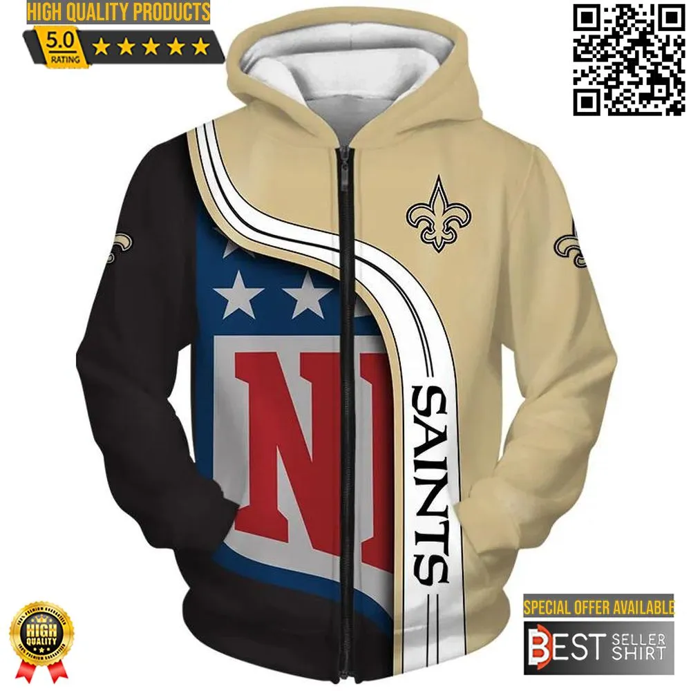 New Orleans Saints Jersey 3D Hoodie 3D