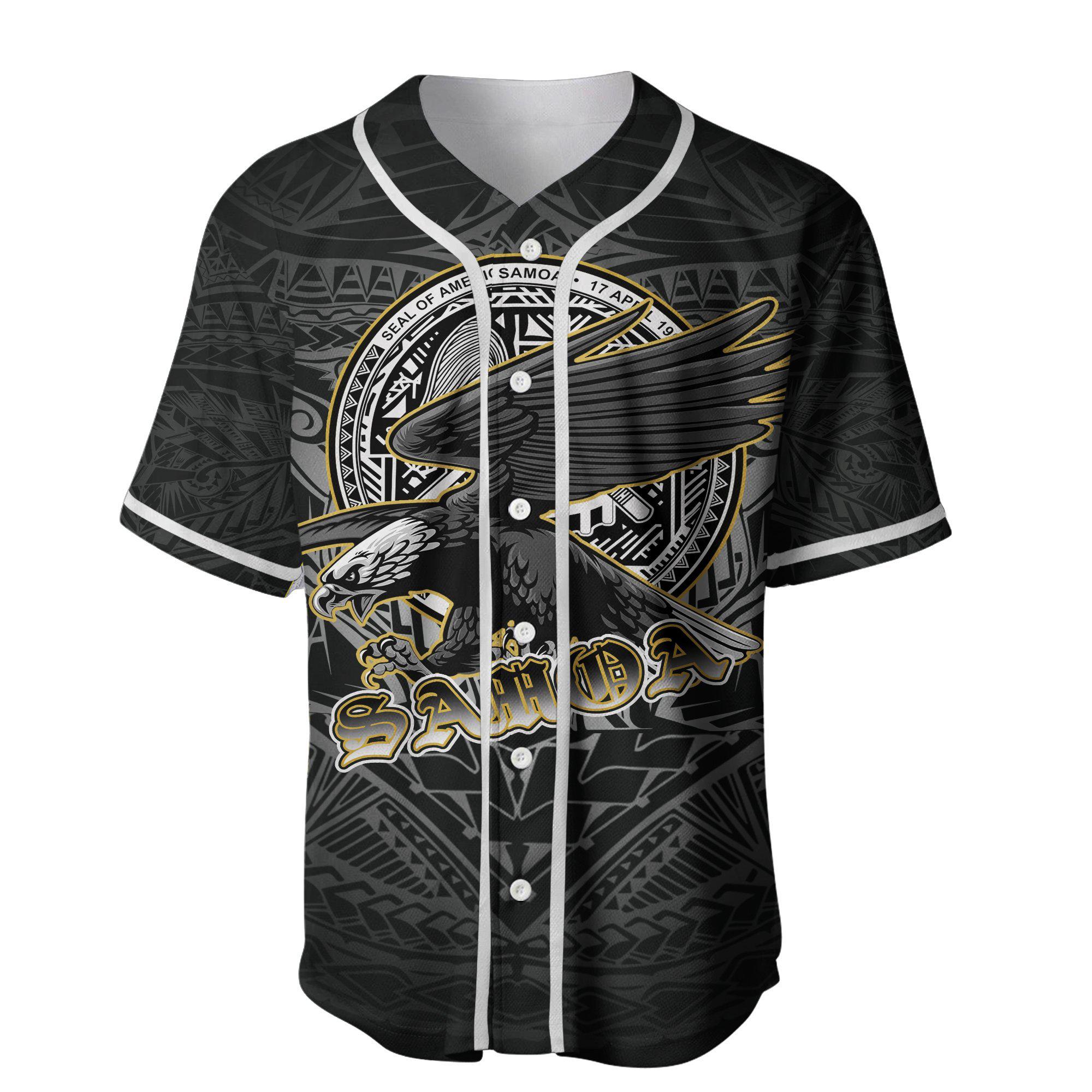 American Samoa Polynesian Eagle Baseball Jersey Shirt