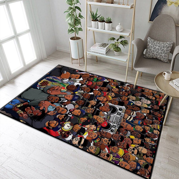 Rappers Hip Hop Area Rug Music Floor Decor 191010 Housewarming Gift Ideas