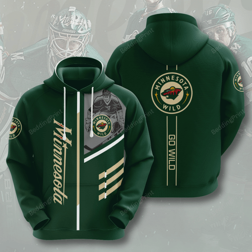 Minnesota Wild Men and Women 3D Full Printing Hoodie