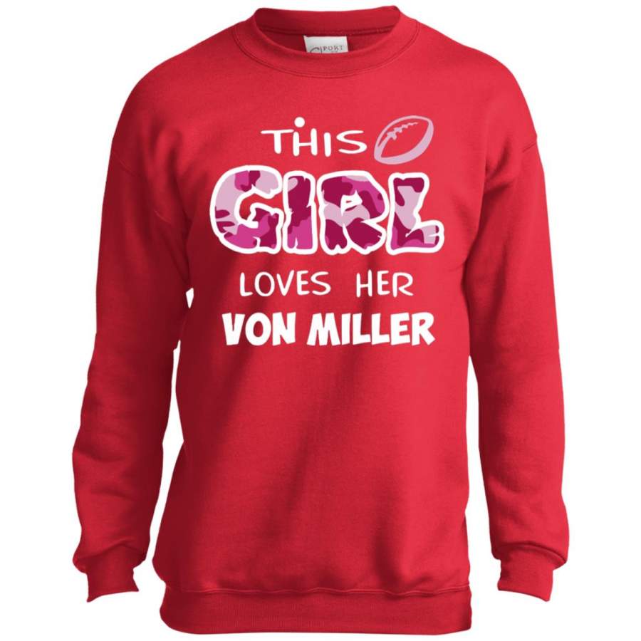 Von Miller Girl Fans Youth Kids Sweatshirt